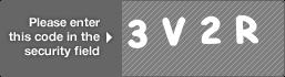 captcha code for visual authentication  number 3 letter V number 2 letter R