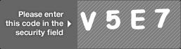 captcha code for visual authentication  letter V number 5 letter E number 7